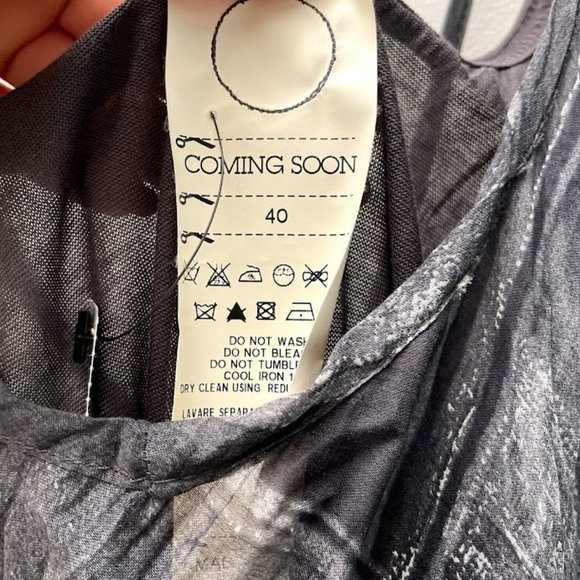 MAXFIELD LA Grey Tank Trapeze Dress with Bubble Hem - Picture 4 of 7